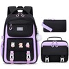 DIGOBAY 3PCS Girls Backpack for School, Kids Backpack for Girls