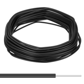 PATIKIL 22AW G Solid Electrical Wire 15M Tinned Copper Wire 1007 PVC Single Core Connection for Home Improvement Circuit Computer Line Black