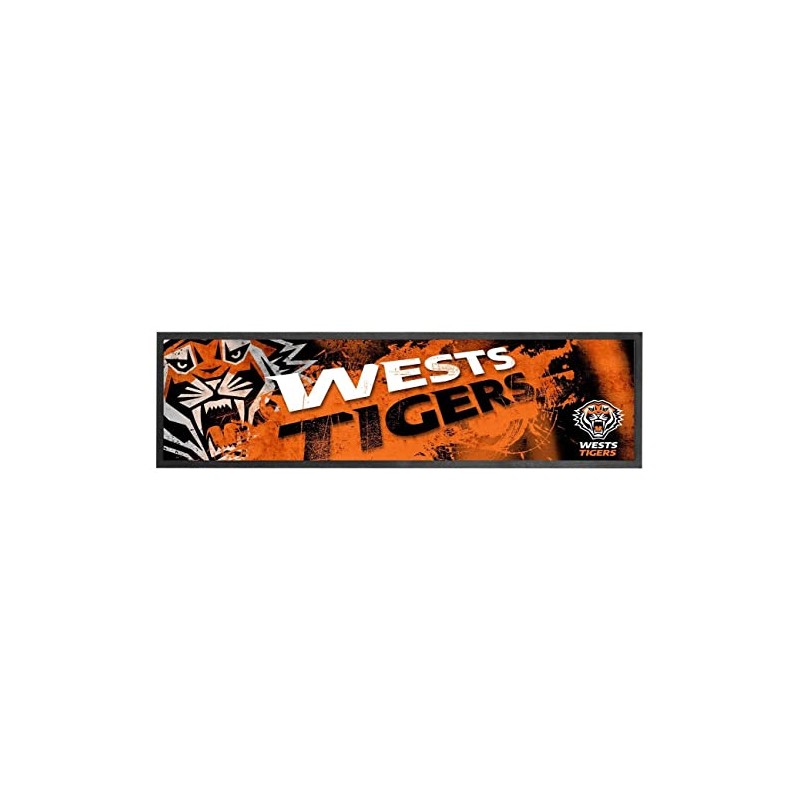 Wests Tigers NRL Bar Mat Runner