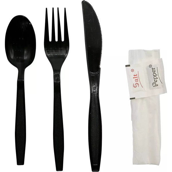 EcoQuality 5 in 1 Disposable Heavy Duty Fork Spoon Knife