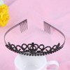 ROSENICE Bridal Tiara, Wedding Crown with Hair Comb Clips, Heart