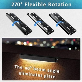 Teekuv 8 Pack 12 Inch LED Hardscape Lighting, 6W Retaining Wall Lights IP65 Waterproof Paver Lights, 12V AC/DC Low Voltage Outdoor Soft White 2700K Landscape Wall Lighting 50,000 Hours Lifespan