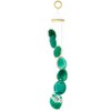 KYEYGWO Green Agate Discs Geode Wind Chime Sun Catcher Crystal