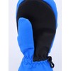 L-Bow Long Gauntlet Boys Waterproof Storm Mitten (Blue, Medium)