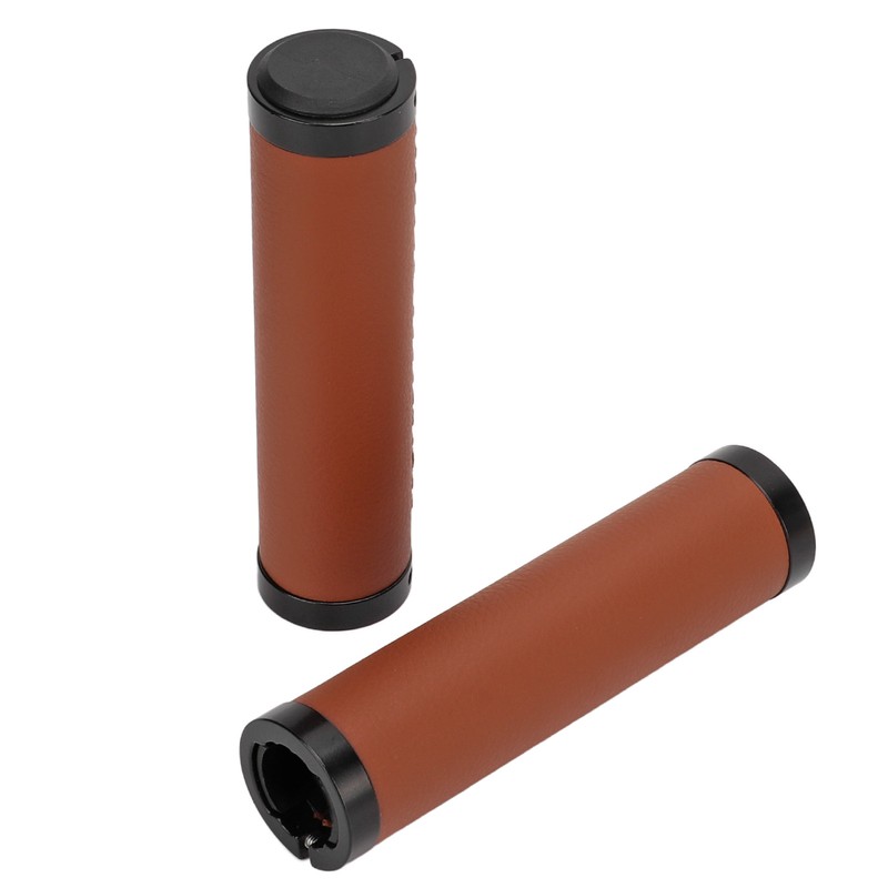 Bike Grips Shockproof Prevent Slip Soft Fiber Leather Handlebar Grips