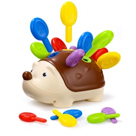 Xaosin Toy from 2 Years Hedgehog Montessori Toy 2 Years Motor Skills Toy Hand Eye Coordination Toddler Toy Fine Motor and Sensory Learning Toy for Children from 2+ Years