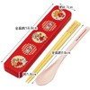 Skater CCS3SAAG-A Swimmer Strawberry Chopsticks & Spoon Set, 7.1 inches