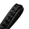 iPick Image Mopar in Black Braided Rope Style Genuine Leather