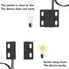 SCOOYUCK 2 Sets No Magnetic Switch Magnetic Door Sensor Normally