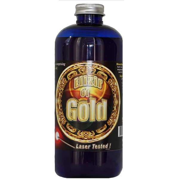 Elixir of Gold, 8 oz, 240 PPM Concentrate by Silver Mountain Minerals (Medical Purity Silver, Most Bioavailable colloidally Suspended Nano Particles)