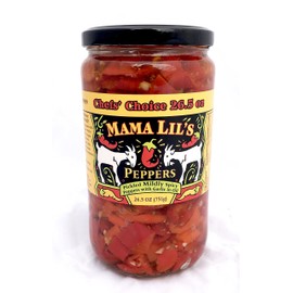 Mama Lil's Original Mild Goathorn Peppers, Large Jar (26.5 oz)