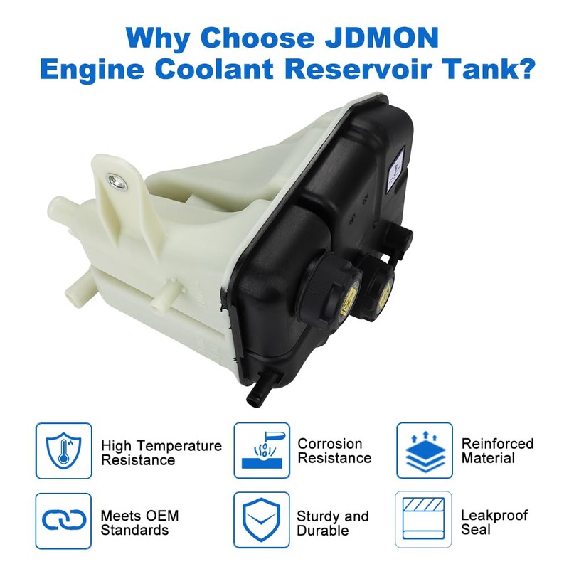JDMON Engine Coolant Reservoir Tank w/Cap Replacement for 670031651 Replacement