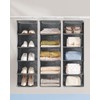 SONGMICS Hanging Wardrobe Storage Organiser, Shelves, Clothes Organiser, Space-Saving and