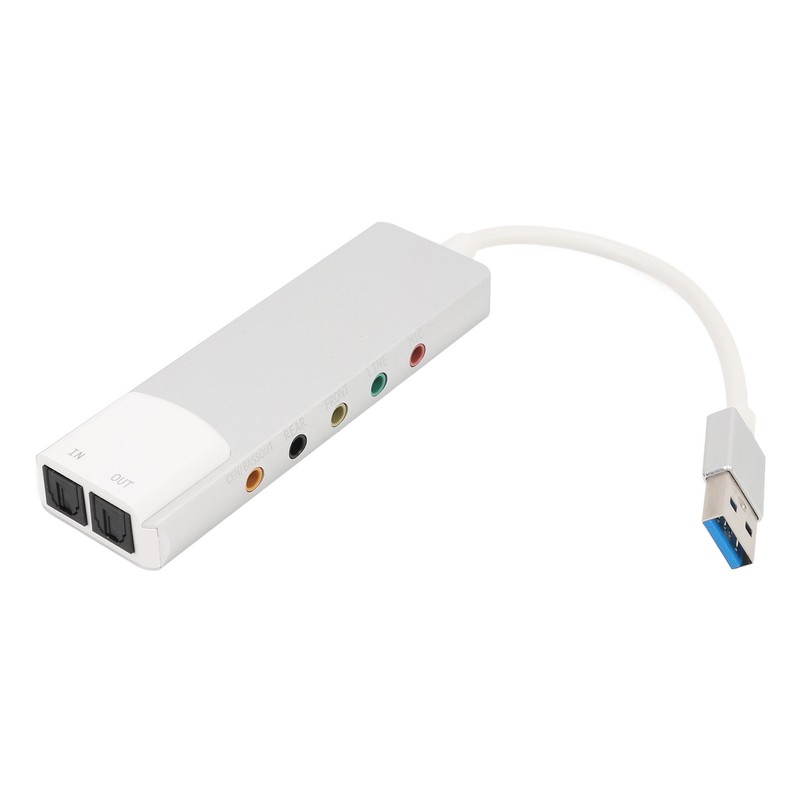 USB Sound Card Supports 5.1 7.1 Channels Rich Interfaces Plug