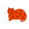 LYWOO Cat Shaped Silicone Ice Cube Molds and Tray, Pack
