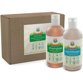 Nature Sustained Pure, Sensitive Skin Shampoo & Conditioner Raw Probiotic Plant Formula (pH Balanced) for Sensitive Skin & Dry Hair - (9 Oz. Bottles) (Lemongrass, 2-pack)