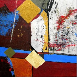 ART.COM Stretched Canvas Print A Wild Night Two by Ruth Palmer, 16" x 16"