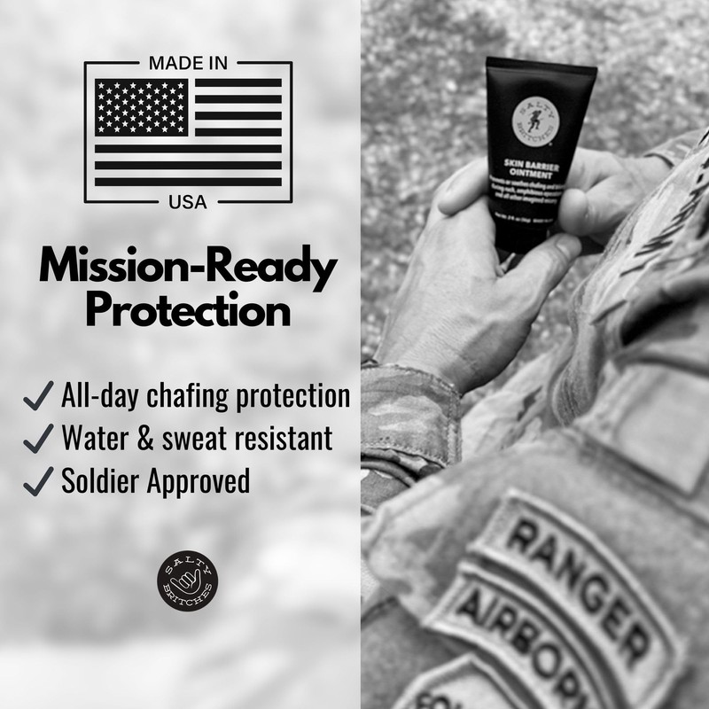 Salty Britches Waterproof Anti Chafing Ointment, Chafing Gel, Half Marathon