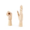 Art Wooden Hand,niCWhite Artist Jointed Articulated Mannequin Wood Hand,Sectioned Opposable