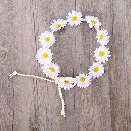 Frcolor Sunflower Crown Daisy Flower Wreath Bridal Headband Festival