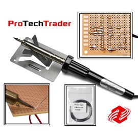 10 Piece Beginners Basic Tool Kit - Soldering Iron & Digital Multimeter Learning Electronics Basics Pack