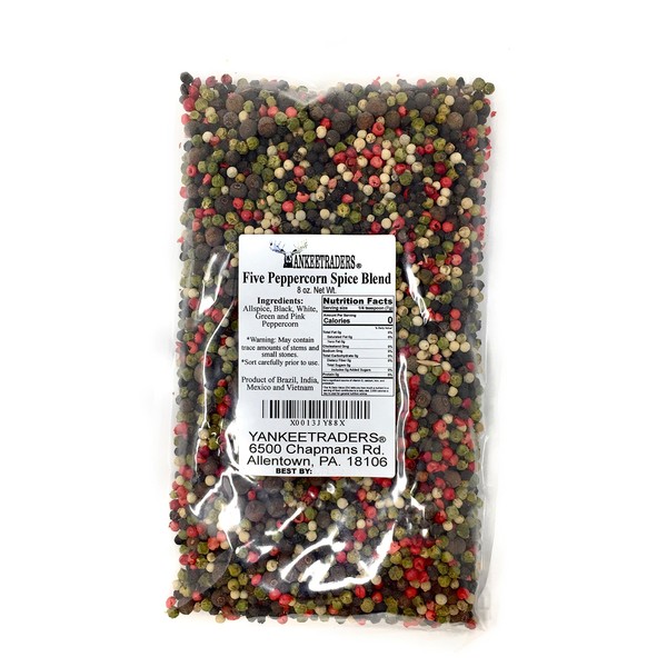 Yankee Traders Brand, Five Pepper Spice Blend, 1/2 Pound