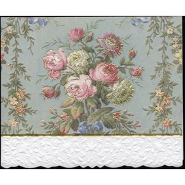 Set of 3 - Garden Floral Portfolio Boxed Note Cards by Carol Wilson. 10 embossed 4x5 Die-Cut Notecards and Matching Envelopes in Decorative Gift Box with Magnetic Flap. NCP2507
