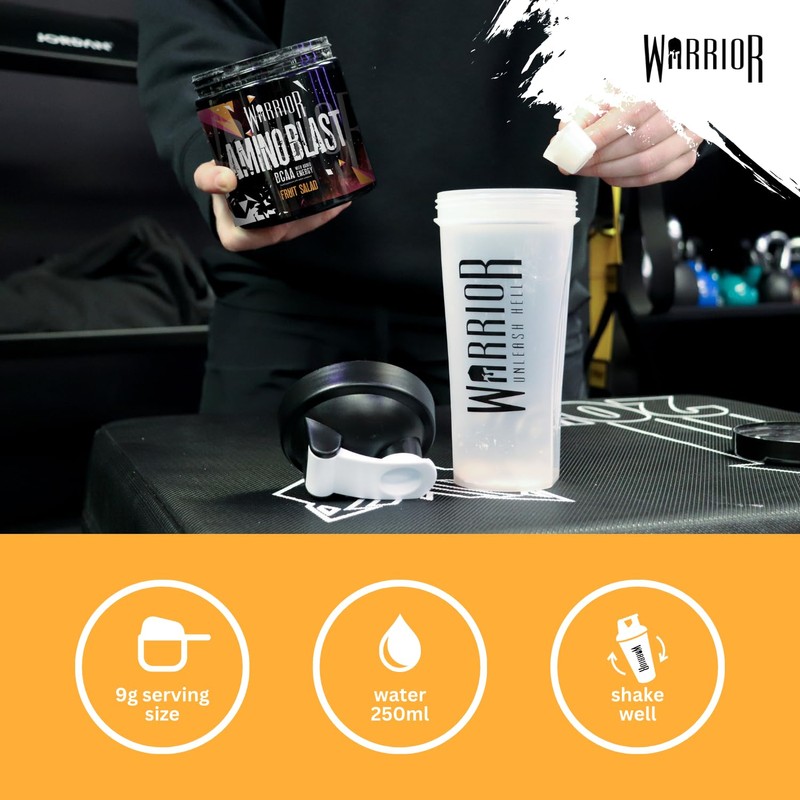Warrior Amino Blast BCAA Powder 270g – Fruit Salad Flavour,