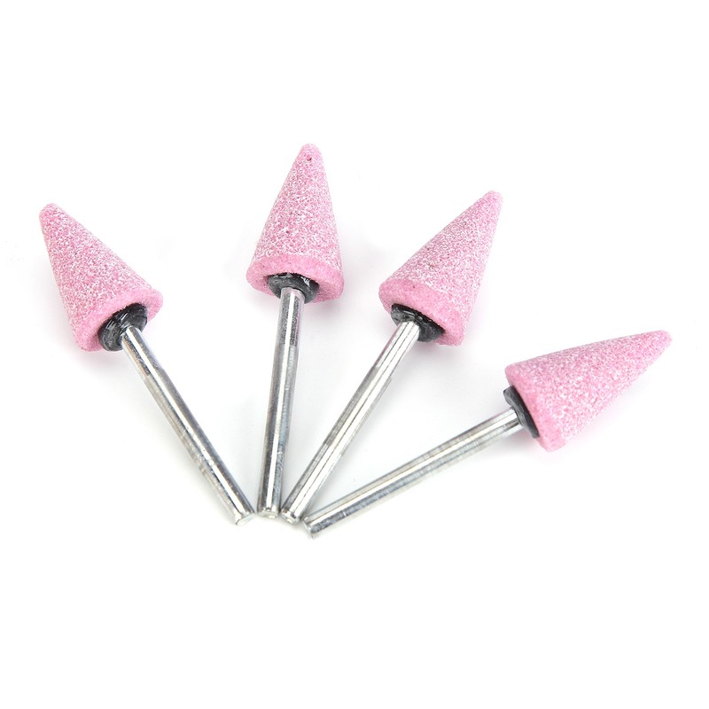 50 Pcs Grinding Bits Ceramic Triangular Cone Aluminum Oxide Grinding