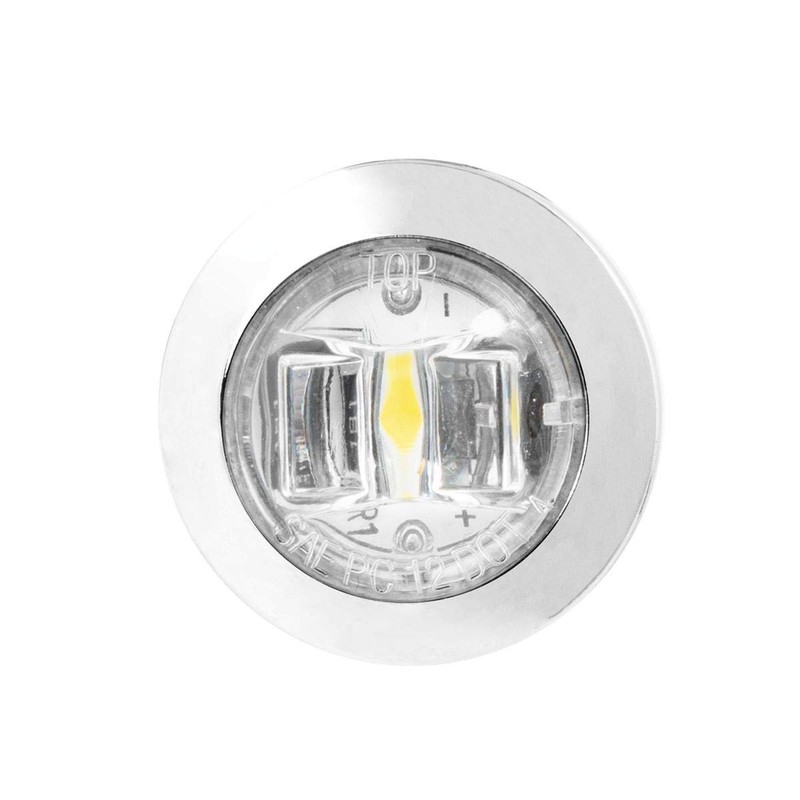 GG Grand General 74681 3/4 Inch Round Mini Amber/Clear 1