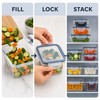 48-Piece Airtight Food Storage Container Set, 24 BPA-Free Stackable Plastic