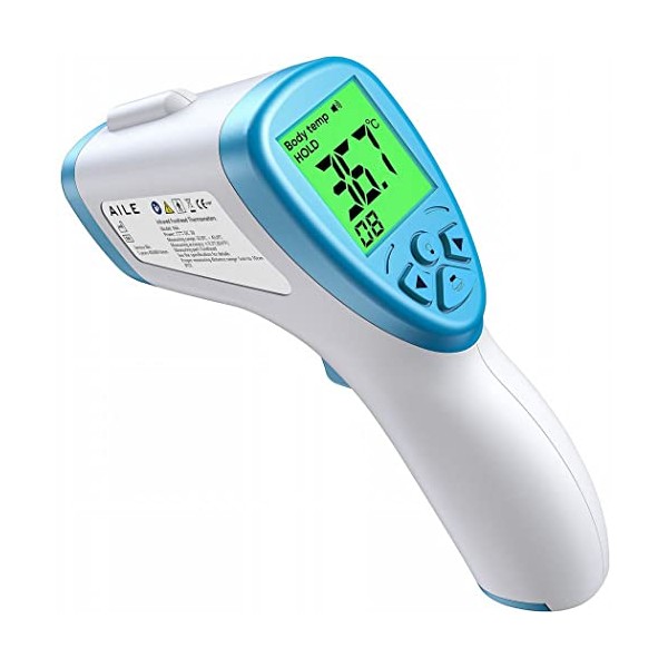 [2023] AILE Thermometer NHS Approved UK Thermometer for Adults, Baby Thermometers Adult No Touch Infrared Thermometer for Kids âDigital Thermometers Medical Thermometer NHS Approved UK NHS Thermometer