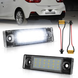 NEIFILES LED License Plate Lights Compatible with Chevy Cruze 2009-2023 Tag Light Number Plate Light Assembly Replacement