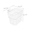 SUPVOX 8pcs Aquarium Hanging Planter Cups Transparent Acrylic Fish Tank