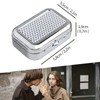 Mini Mobile Ashtray for Outdoors, Lid Pocket Ashtray, Stainless Steel