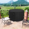Jungda Patio Furniture Covers Round,42 Inch Outdoor Round Table Cover