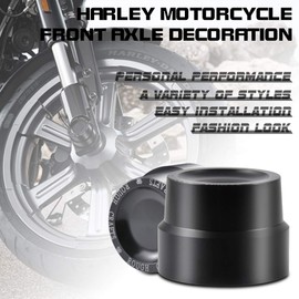 KaTur Black CNC Aluminum RC Front Axle Cover Cap Nut For Harley Sportster XL883 XL1200