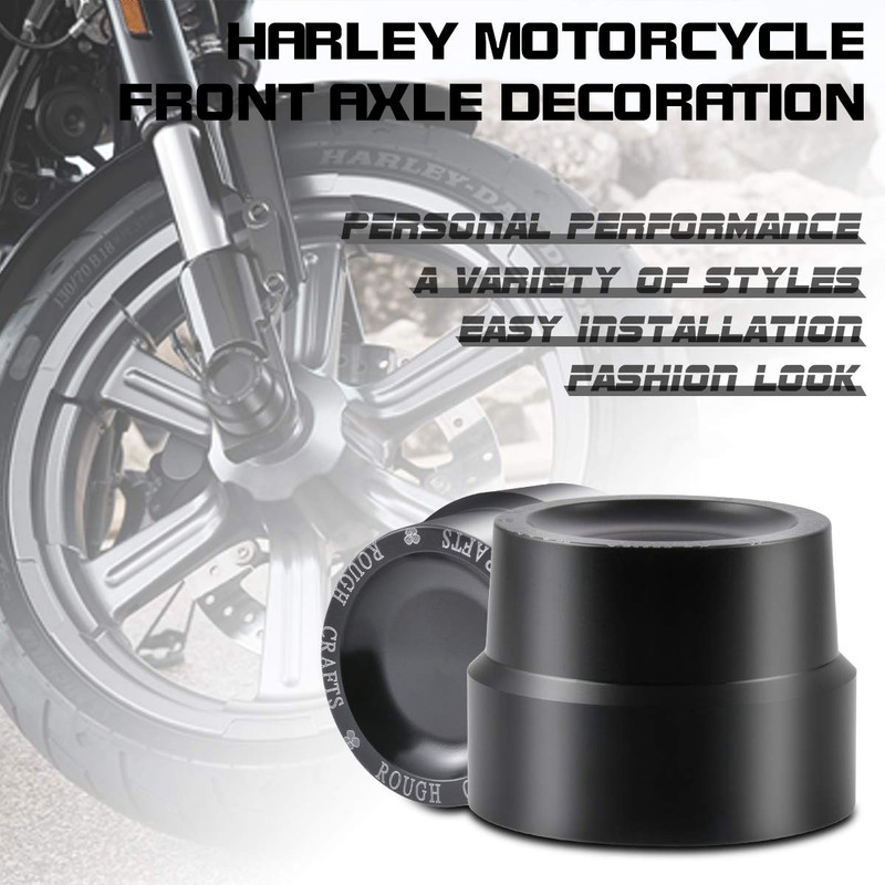 KaTur Black CNC Aluminum RC Front Axle Cover Cap Nut