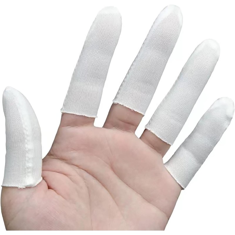 Pack of 100 Cotton Finger cots Protect Fingers Comfortable and