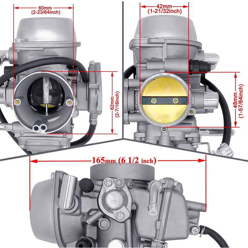 GLENPARTS Replacement Carburetor works for POLARIS PREDATOR 500 ATV Quad