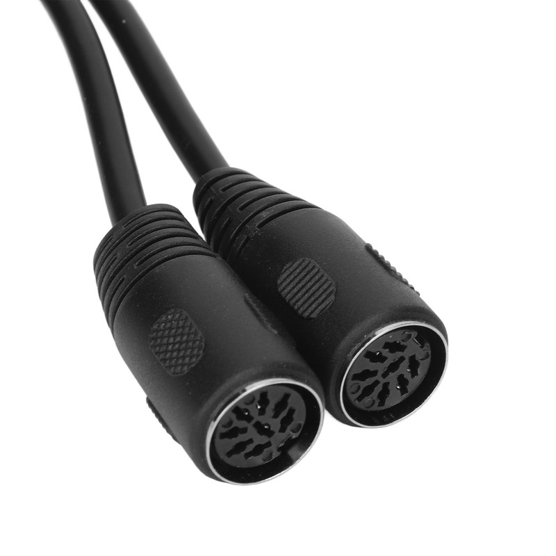 DIN 8 Pin Male to 2 DIN 8 Pin Female
