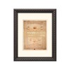 WYNCO 11x14 Rustic Black Ornate Wooden Picture Frame, with Mat