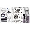 2 Sheets Temporary Triangle Tattoo Bracelet Tattoo Graphic Tattoos No.