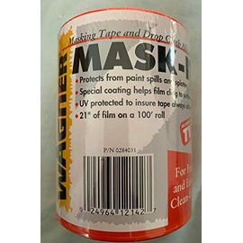 Wagner Mask - It Masking Tape and Drop Cloth 21” of Film on a 100’ roll