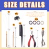 Glarks 574Pcs Hair Extension Tools Kit Including 4 Colors Micro