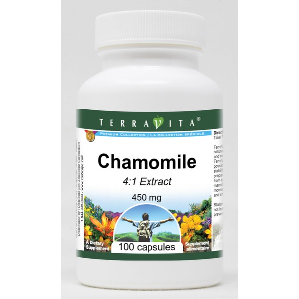 Chamomile 4:1-450 mg (100 Capsules, ZIN: 519596) - 3 Pack