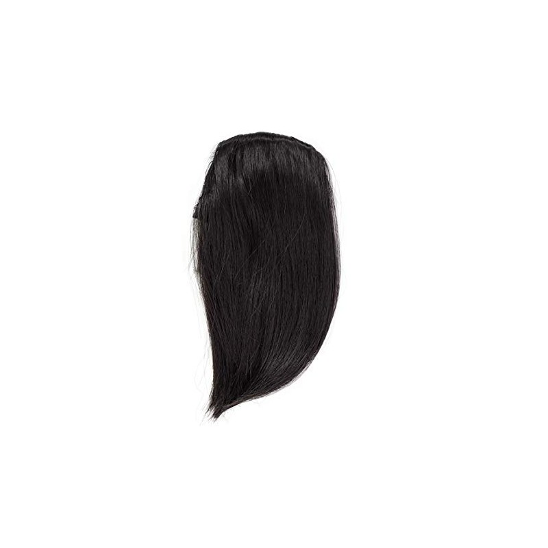 Hair Piece Clip-in Bangs Fringe synthetic fiber black blackbrown YZF-1088HT-2