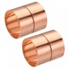 sourcing map Copper Pipe Coupling 38mm Straight Connecting Adapter Joint