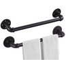 Eledom Industrial Pipe Towel Rack Towel Bar 21 Inch 2