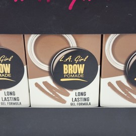L.A. Girl LA Girl Brow Pomade GBP362 Taupe Brown 0.11 oz Lot Of 3 New Makeup Smudge Proof